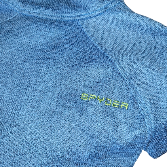 NWOT Spyder Half 1/2 Zip Knit Mid Layer Pullover Sweater Jacket sz M - Picture 6 of 6